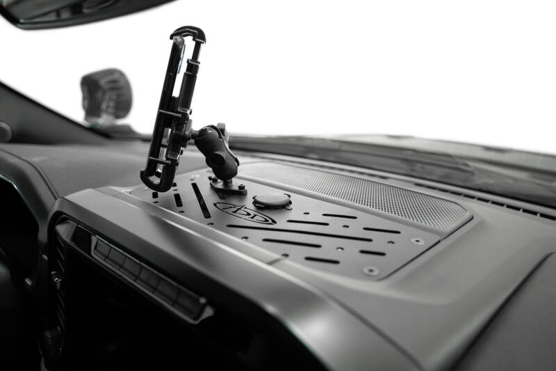 Ford F-150 Dash Mount - Addictive Desert Designs - Digital Device - Hammer Black Powder Coat - `21-`25